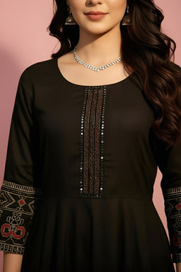 Kalamkari-inspired kurti set