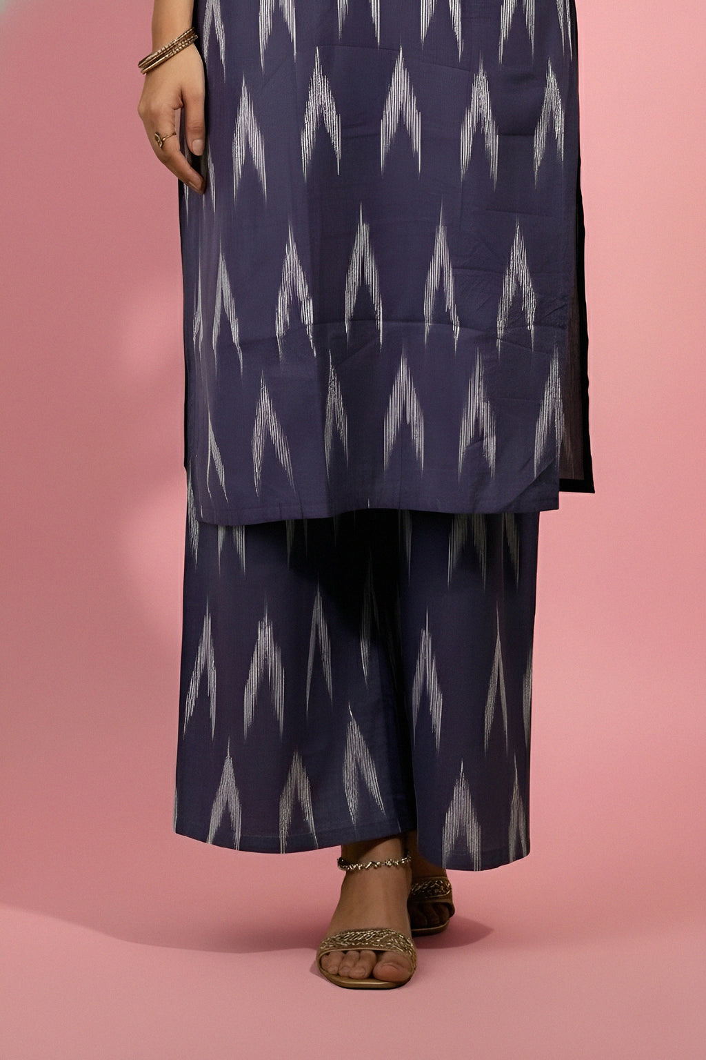 Ikat Kurti Set