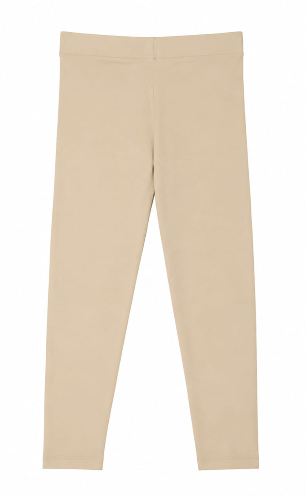 Cream Cotton Stretch Ankle Length Legging