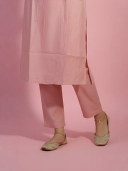 Pink Flare kurti set