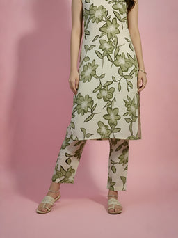 Floral Printed Cord Set