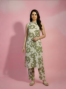 Floral Printed Cord Set