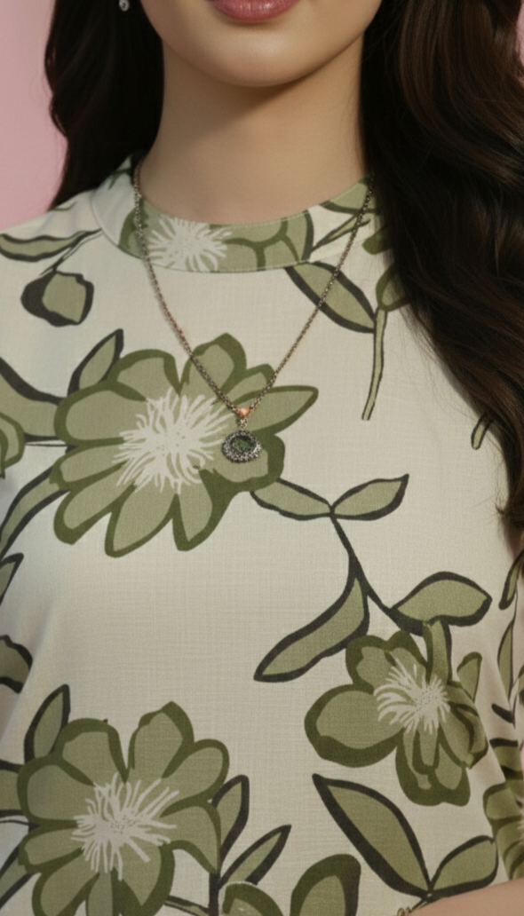 Floral Printed Cord Set