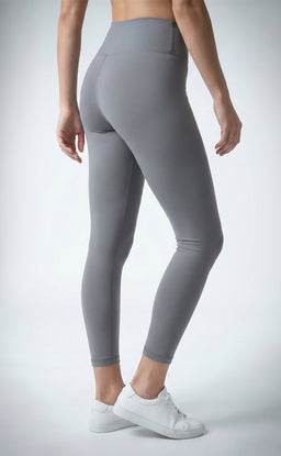 Grey Cotton Stretch Ankle Length Legging