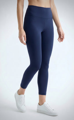 Indigo Blue Cotton Stretch Ankle length Legging