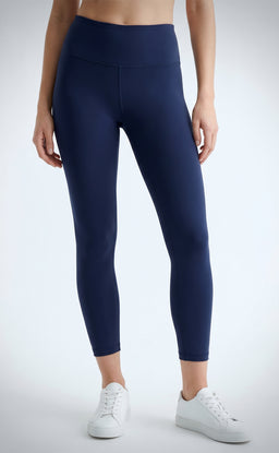 Indigo Blue Cotton Stretch Ankle length Legging
