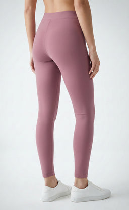 Mauve Cotton Stretch Ankle Length Legging