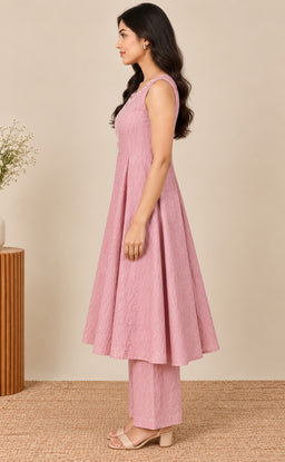 Peach Pink Vatican Beats Work Co-ord Set