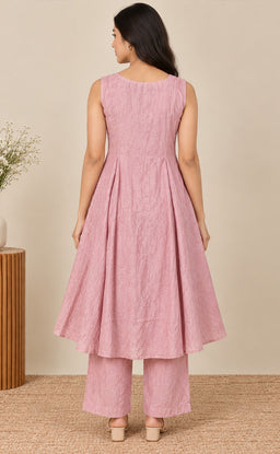 Peach Pink Vatican Beats Work Co-ord Set