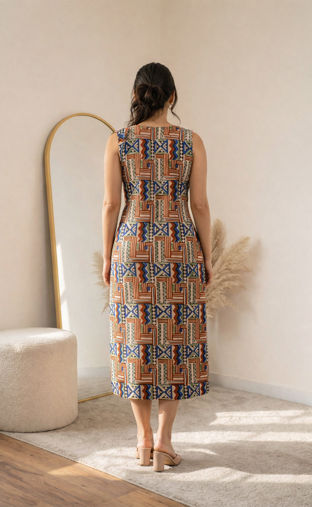 Cotton Kalamkari printed Straight Kurti