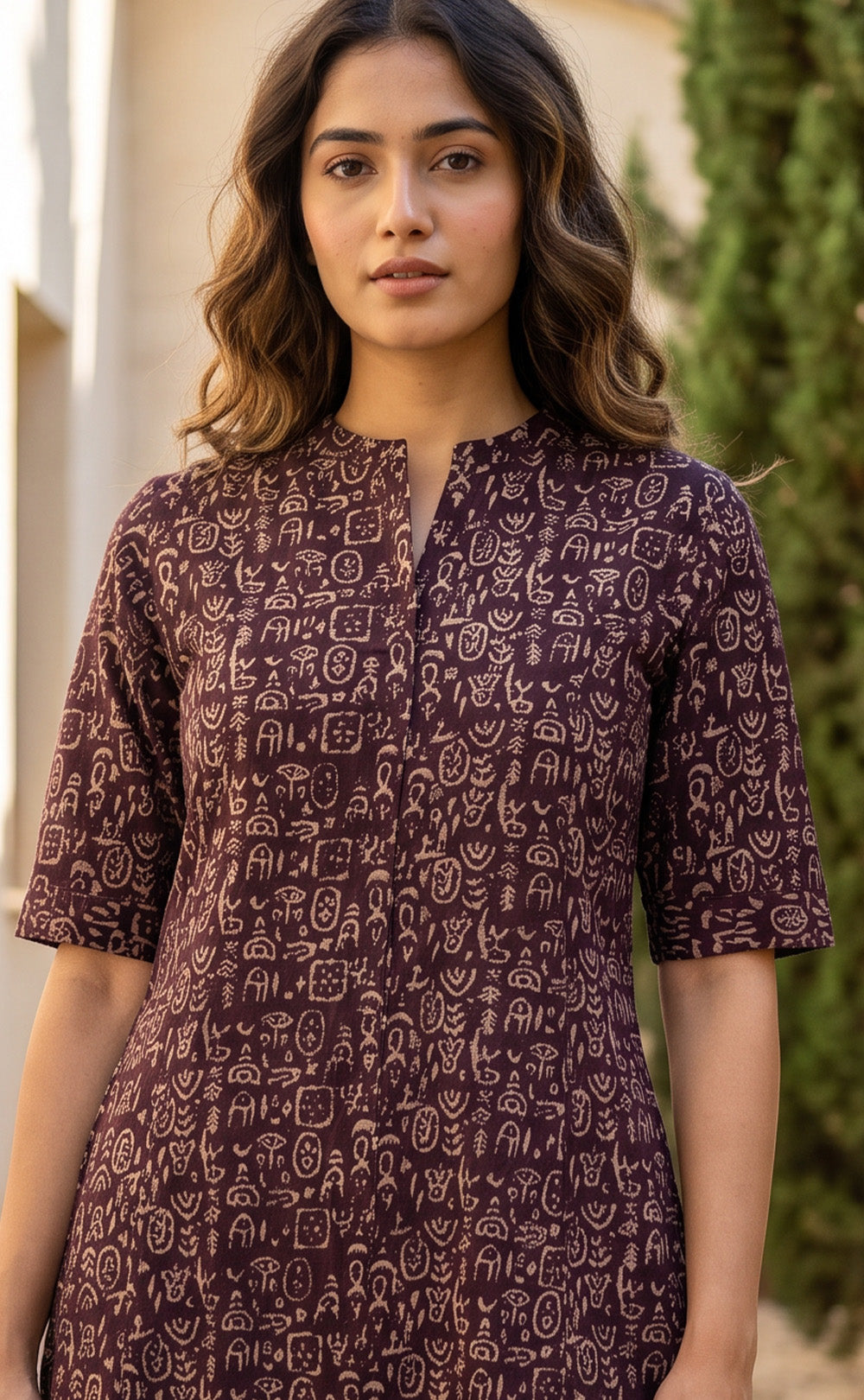 Black Cotton Abstract Printed Co-ord Set