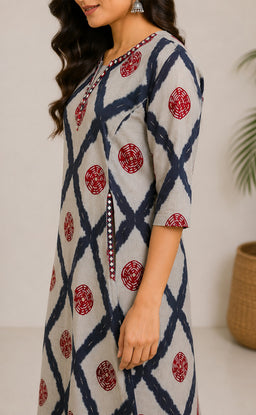 Black With Grey Vatican All-Over Printed Co-ord Set