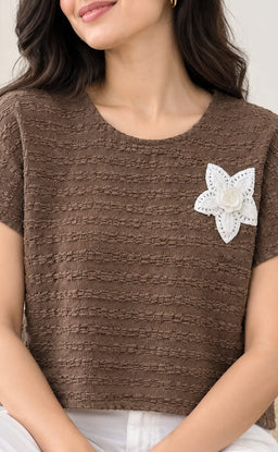 Dark Chocolate Brown Imported Plain T-Shirt