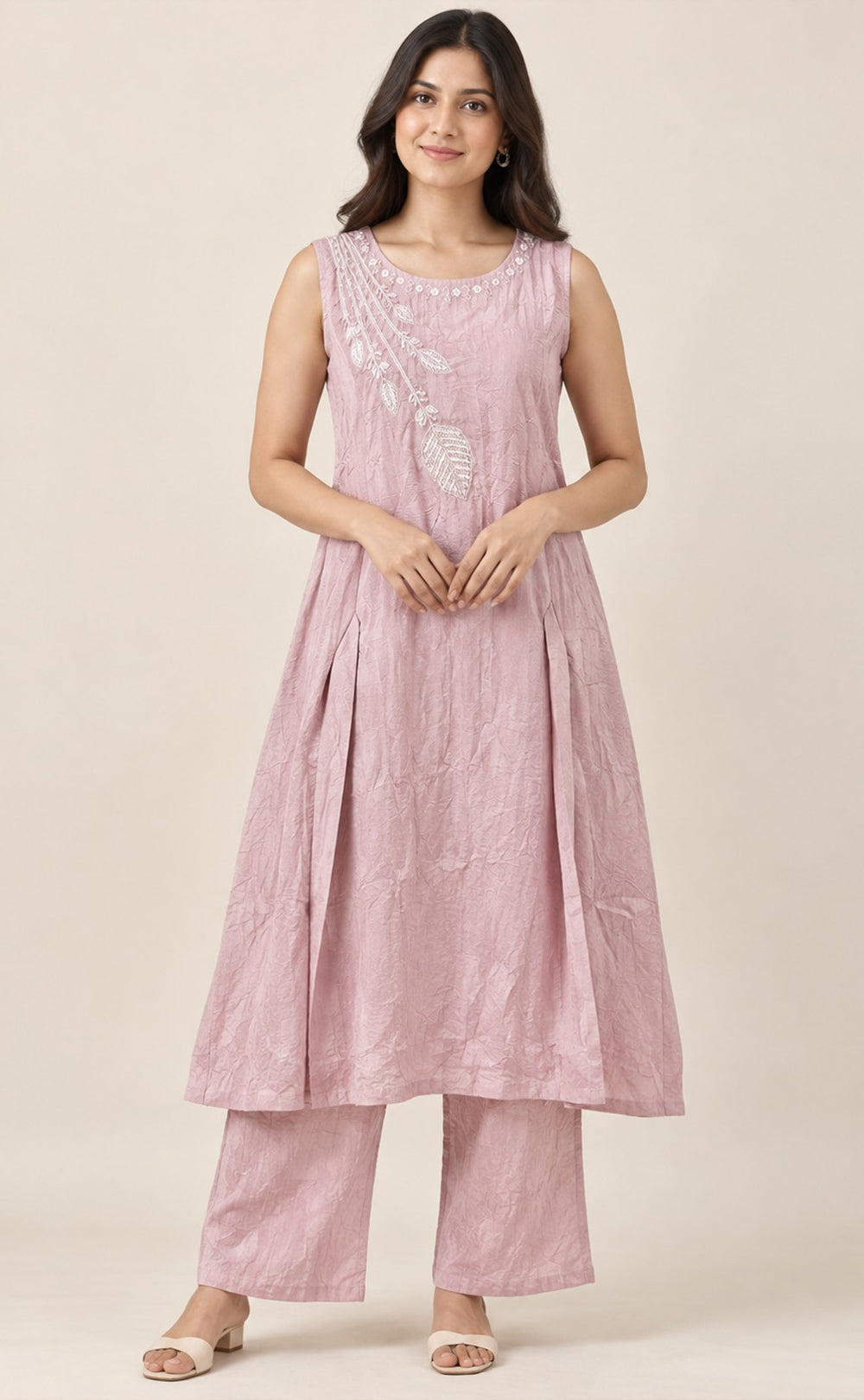 Peach Pink Vatican Beats Work Co-ord Set