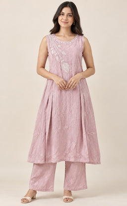 Peach Pink Vatican Beats Work Co-ord Set