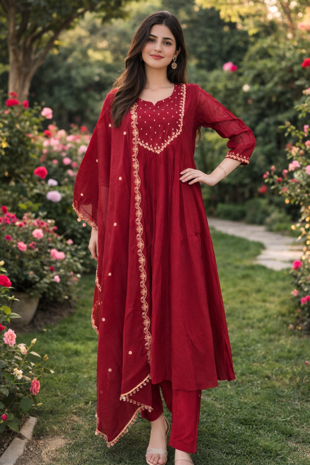 Anarkali Kurti set