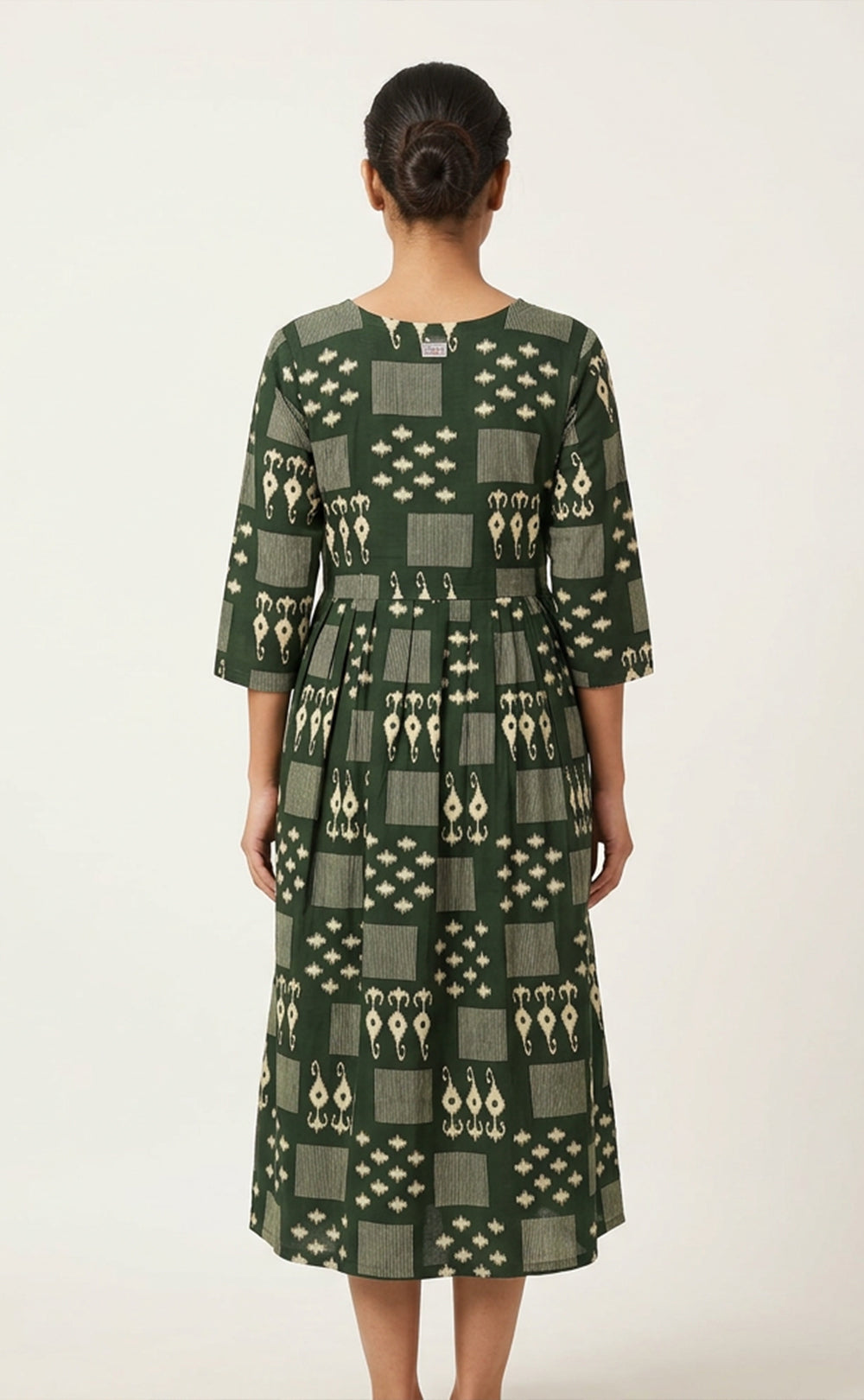 Green Rayon All-Over Printed Feeding Kurti