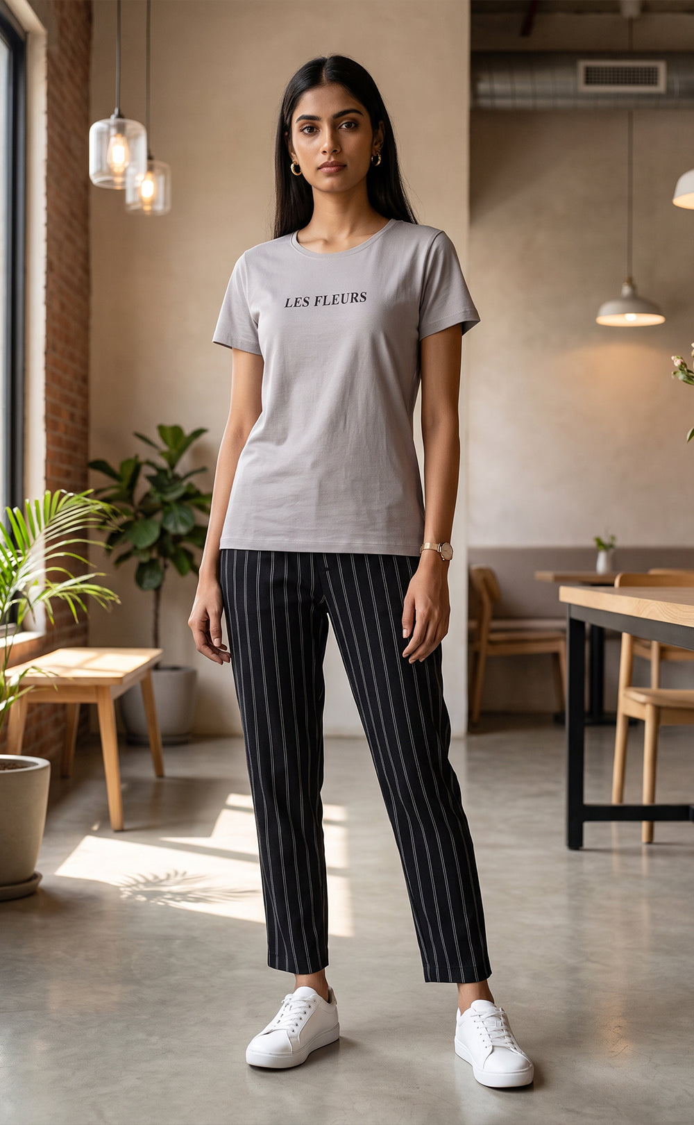 Grey And Black Plain Night Suit